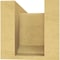 Ekena Millwork 6"W x 12"D x 6"H Wide Sheridan Rough Cedar Woodgrain TimberThane Corbel, Primed Tan CORUR06X12X06SHERCPR - alternate 2